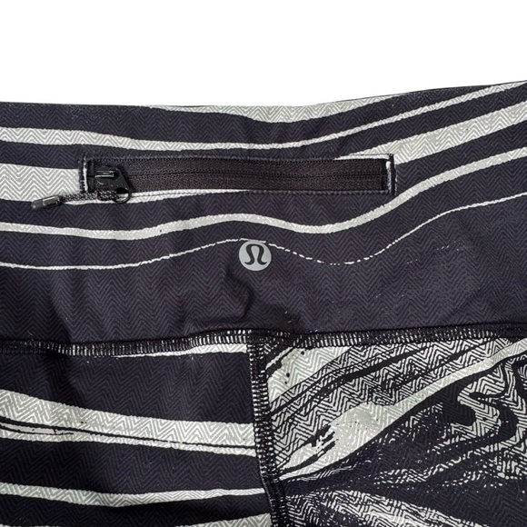 Lululemon Speed Wunder Tight (Nulux) Marbled Mix 50G White Black Size 6 - Picture 3 of 13